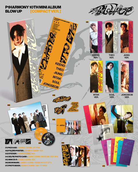 [PREORDER] P1Harmony 10th Mini Album - BLOW UP (Compact Ver.) RANDOM VER.