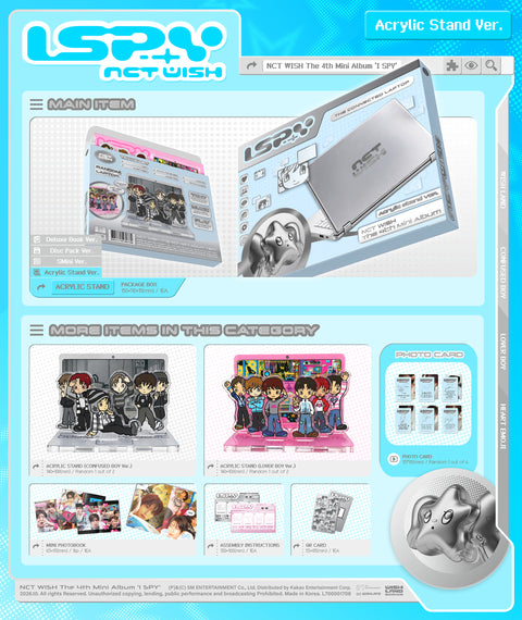 NCT WISH 4th Mini Album - I SPY (Acrylic Stand Ver.)