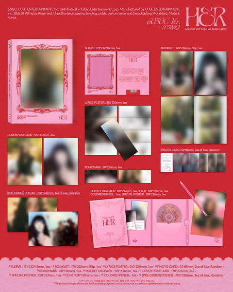 MINNIE ((G)I-DLE) 1st Mini Album - HER - Pig Rabbit Shop Kpop store Spain