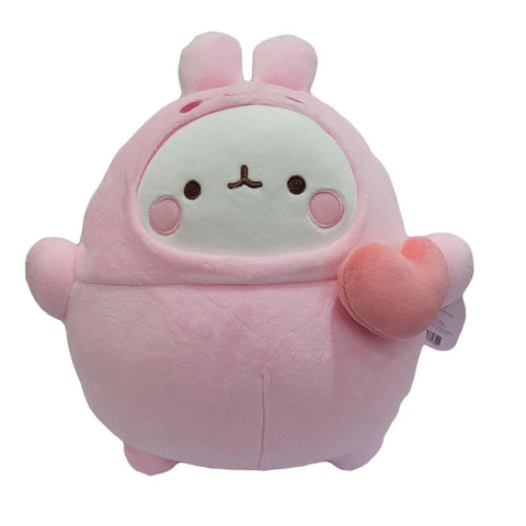 Molang plump Stuffed Plush toy soft and cute. 9" (25cm) Pink - Pig Rabbit Shop Kpop store Spain