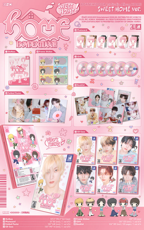 [RESERVA] BOYNEXTDOOR 1st Studio Album - HOME (SWEET HOME ver)