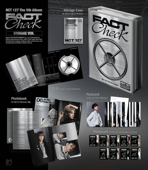 NCT 127 The 5th Album - Fact Check (Storage Ver.) - Pig Rabbit Shop Kpop store Spain