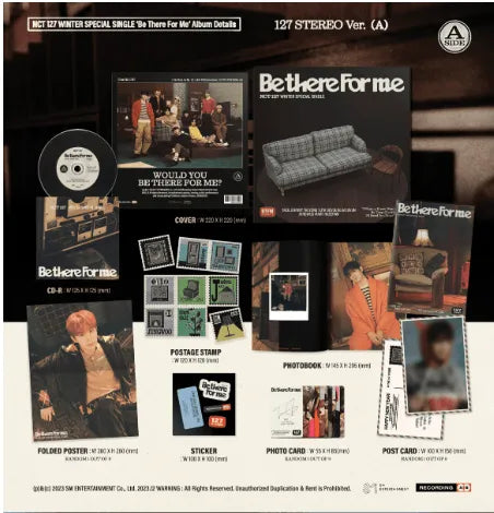 NCT 127 Winter Special Single Album - Be There For Me (127 STEREO Ver.) - Pig Rabbit Shop Kpop store Spain