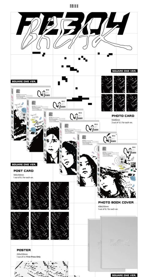 NMIXX 2nd EP Album - Fe3O4: BREAK (Random Member.) - Pig Rabbit Shop Kpop store Spain