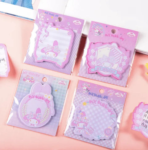 NOTAS ADHESIVAS MY MELODY RAMDOM - Pig Rabbit Shop Kpop store Spain
