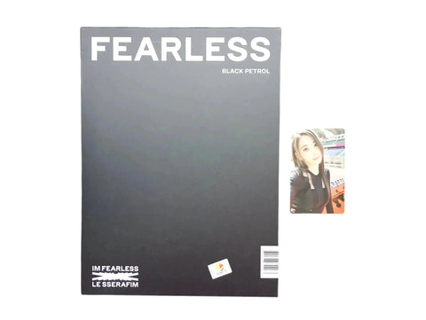 (OCASIÓN) LE SSERAFIM - Im Fearless Black Petrol - Pig Rabbit Shop Kpop store Spain