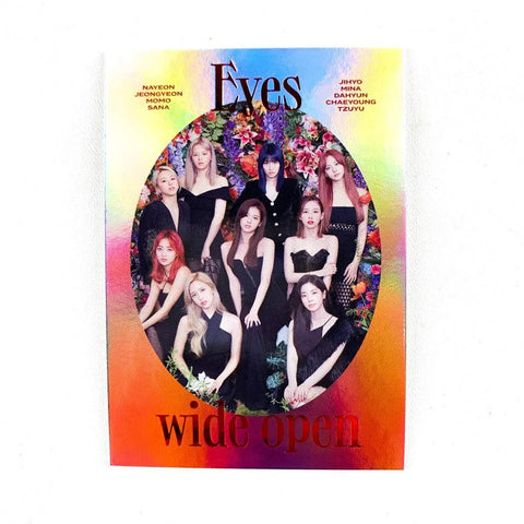 OFFICIAL PHOTOCARD HOLOGRAFIC TWICE Album Vol.2 - Eyes wide open - Pig Rabbit Shop Kpop store Spain