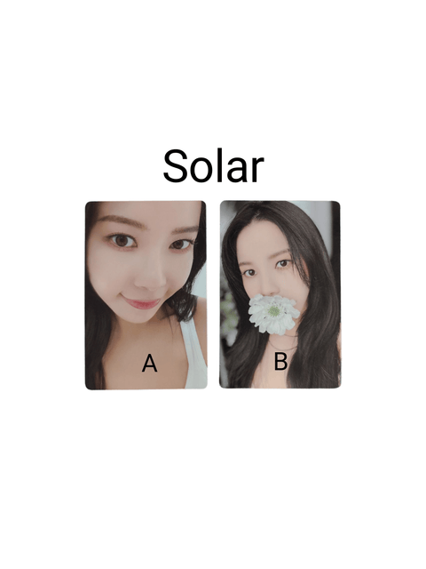 OFFICIAL PHOTOCARD Solar - 2nd Mini Album - COLOURS [POB APPLE MUSIC] - Pig Rabbit Shop Kpop store Spain