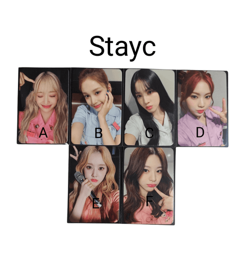 OFFICIAL PHOTOCARD STAYC - The 3rd Mini Album TEENFRESH [POB APPLEMUSIC] - Pig Rabbit Shop Kpop store Spain