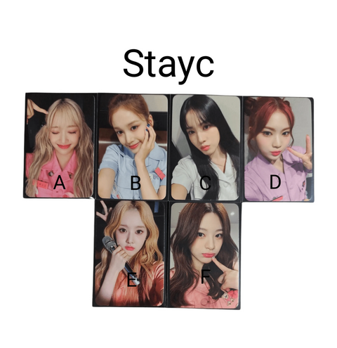 OFFICIAL PHOTOCARD STAYC - The 3rd Mini Album TEENFRESH [POB APPLEMUSIC] V2 - Pig Rabbit Shop Kpop store Spain