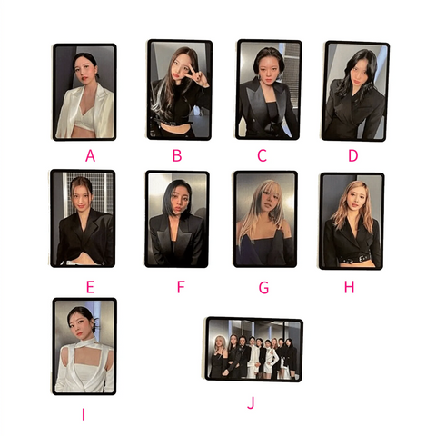 OFFICIAL PHOTOCARD TWICE 12TH MINI ALBUM - READY TO BE (BLACK VER.) - Pig Rabbit Shop Kpop store Spain