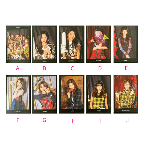OFFICIAL PHOTOCARD TWICE 6th Mini Album - Yes or Yes (BLACK) - Pig Rabbit Shop Kpop store Spain