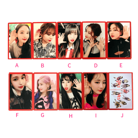 OFFICIAL PHOTOCARD TWICE 6th Mini Album - Yes or Yes (RED) - Pig Rabbit Shop Kpop store Spain