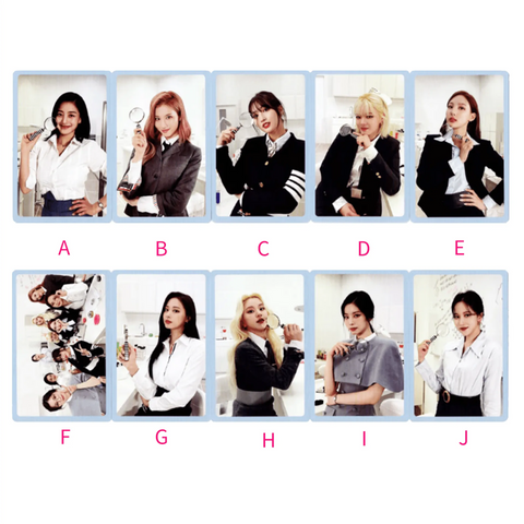 OFFICIAL PHOTOCARD Twice full album vol.3 - Formula of love: O+T=<3 (BLUE VER.) - Pig Rabbit Shop Kpop store Spain
