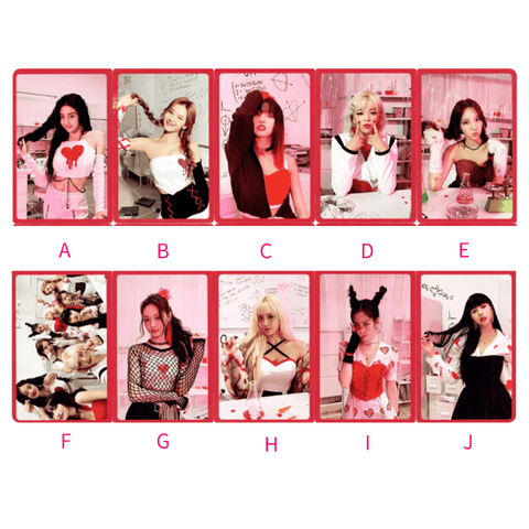 OFFICIAL PHOTOCARD Twice full album vol.3 - Formula of love: O+T=<3 ( RED VER.) - Pig Rabbit Shop Kpop store Spain
