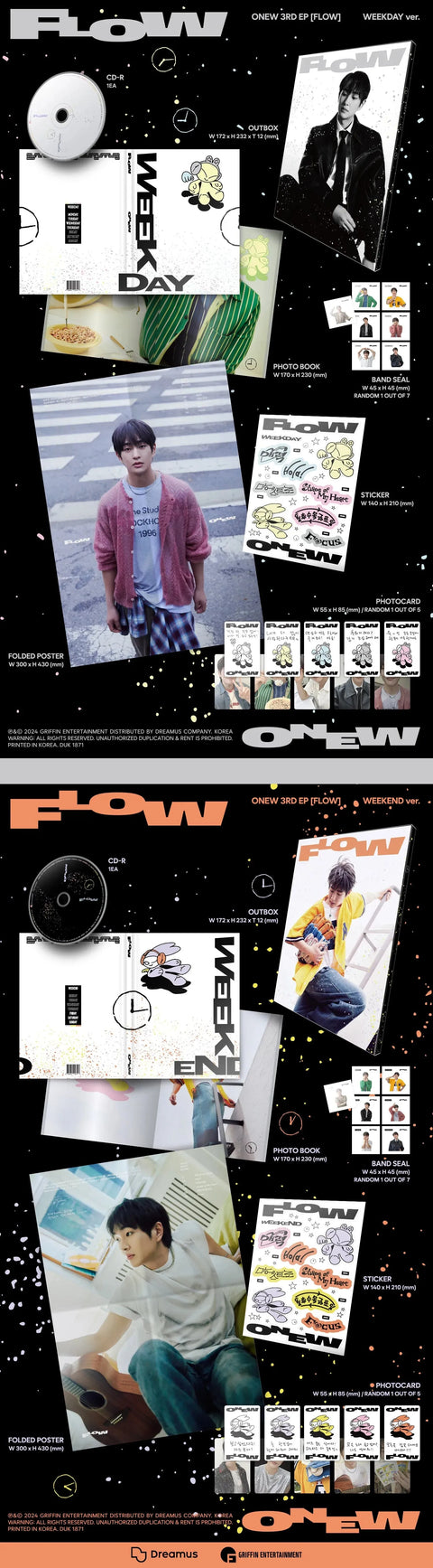 ONEW 3rd EP Album - FLOW - Pig Rabbit Shop Kpop store Spain