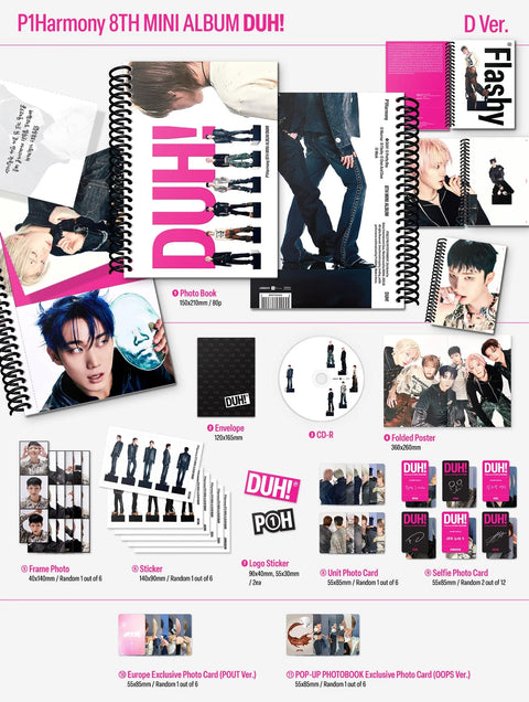 P1HARMONY - DUH! - Europe hello82 Europe POP-UP Exclusive - Pig Rabbit Shop Kpop store Spain