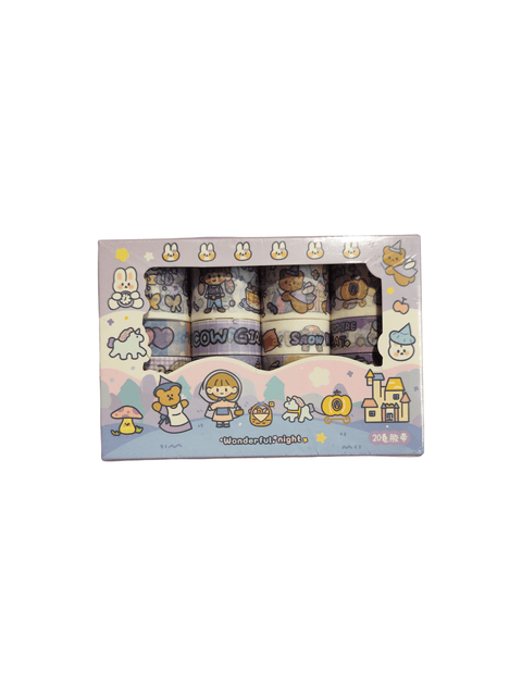 Pack Washi Tape Wonderful Night - Pig Rabbit Shop Kpop store Spain