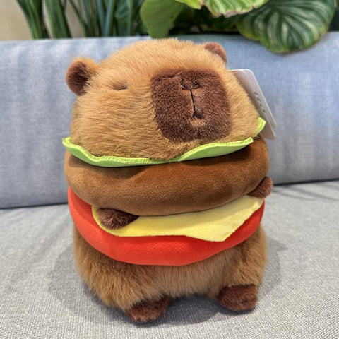 Peluche Capibara Hamburguesa 20cm - Pig Rabbit Shop Kpop store Spain