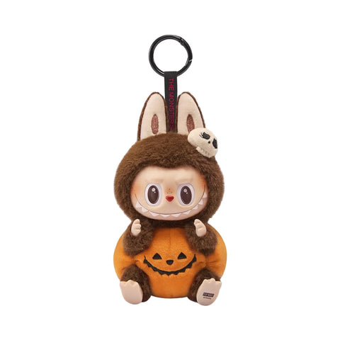 POP MART Labubu The Monsters Happy Halloween Party Series-Sitting Pumpkin Vinyl Plush Pendant