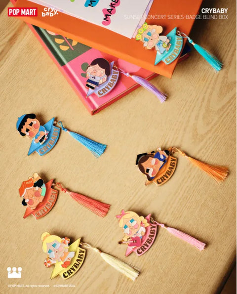 POP MART CRYBABY Sunset Concert Series-Badge Blind Box - Pig Rabbit Shop Kpop store Spain