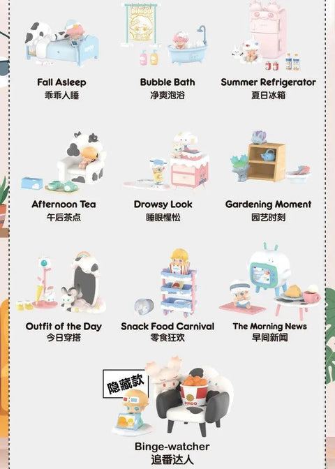 POP MART Dimoo Homebody Series - Pig Rabbit Shop Kpop store Spain