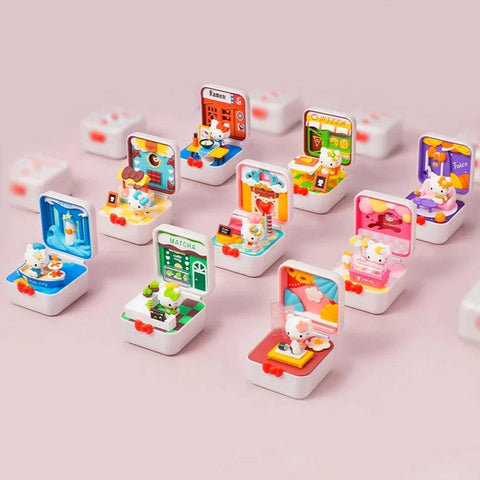 POP MART Hello Kitty Food Town Series - Pig Rabbit Shop Kpop store Spain