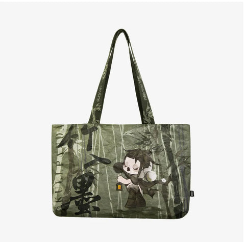 POP MART SKULLPANDA The Ink Plum Blossom Series-Tote Bag - Pig Rabbit Shop Kpop store Spain