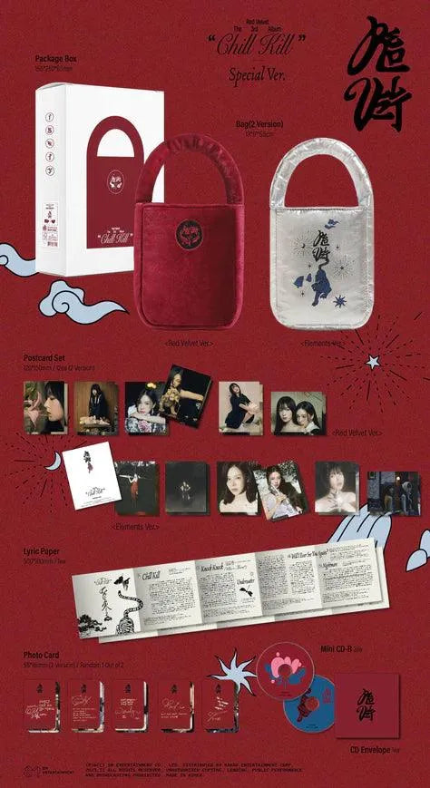 Red Velvet The 3rd Album - Chill Kill (Bag Ver.) - Pig Rabbit Shop Kpop store Spain