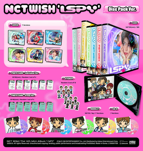 NCT WISH 4th Mini Album - I SPY (Disc Pack Ver.)