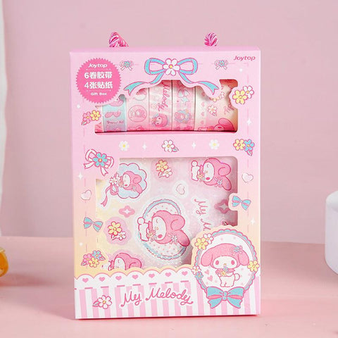 Set Washi + Sticker Sanrio - Pig Rabbit Shop Kpop store Spain