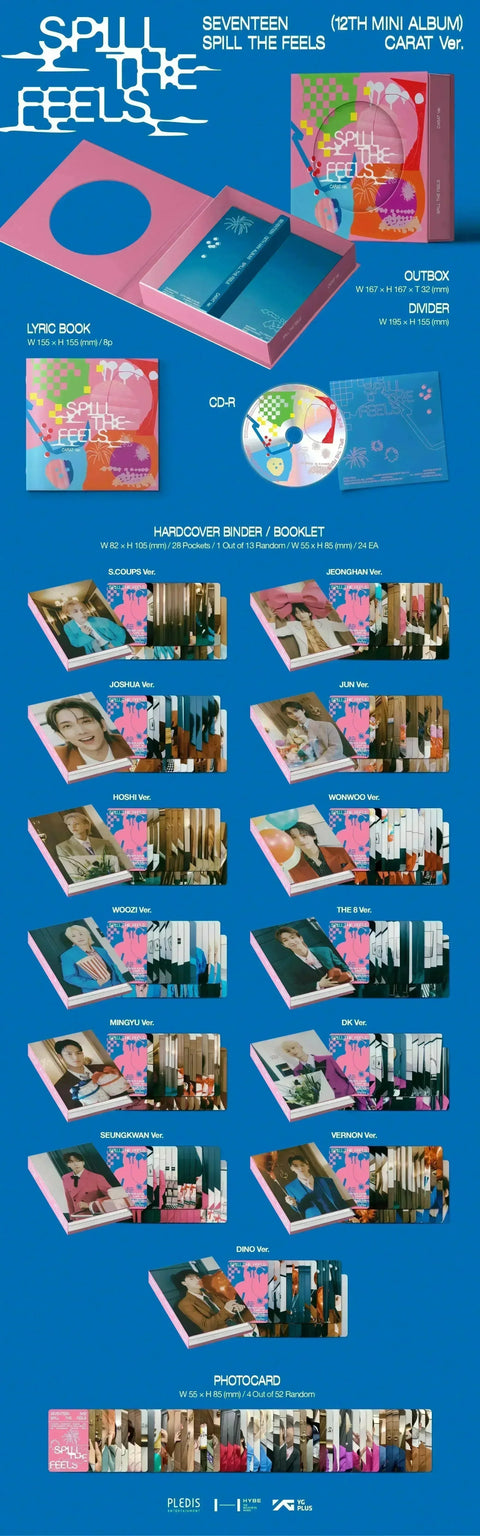 SEVENTEEN 12th Mini Album - SPILL THE FEELS (CARAT Ver.) - Pig Rabbit Shop Kpop store Spain
