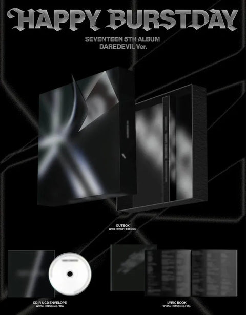 SEVENTEEN - THE 5TH ALBUM Happy Burstday (DAREDEVIL VER.) - Pig Rabbit Shop Kpop store Spain