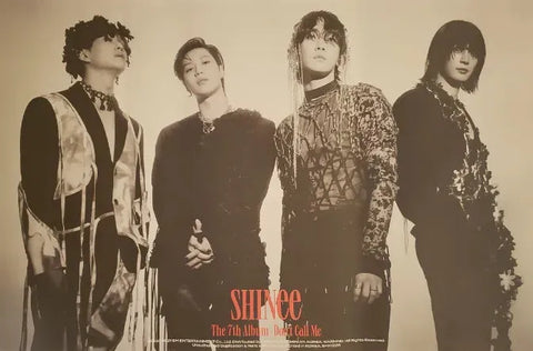 SHINee 7th Album Don't Call Me (Jewel Case Ver.) POSTER - Pig Rabbit Shop Kpop store Spain