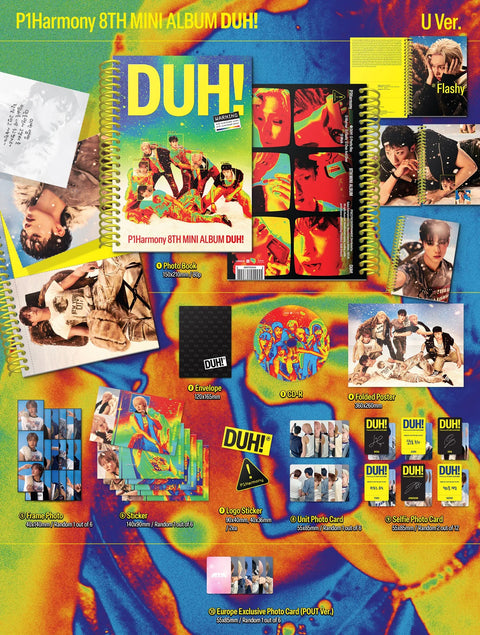 [SIGNED/FIRMADO]P1HARMONY - DUH! - Pig Rabbit Shop Kpop store Spain