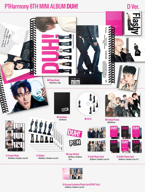 [SIGNED/FIRMADO]P1HARMONY - DUH! - Pig Rabbit Shop Kpop store Spain