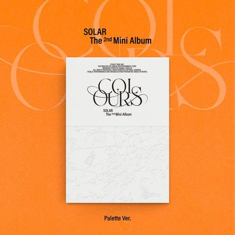 Solar 2nd Mini Album - COLOURS (Palette Ver.) - Pig Rabbit Shop Kpop store Spain
