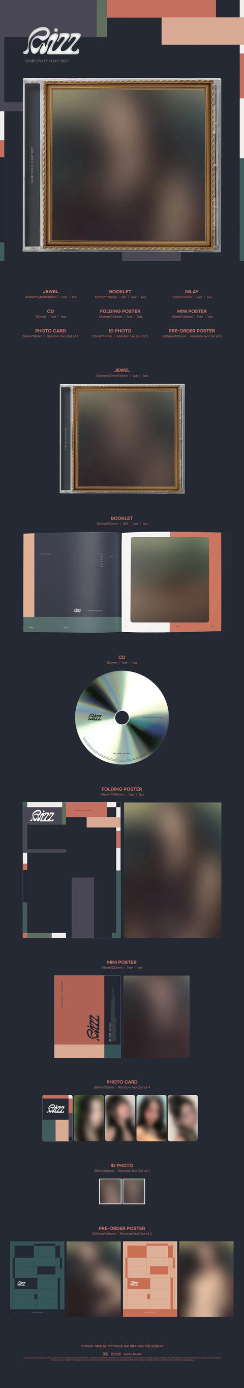 SOOJIN 2nd EP Album - RIZZ (Jewel Ver.) - Pig Rabbit Shop Kpop store Spain