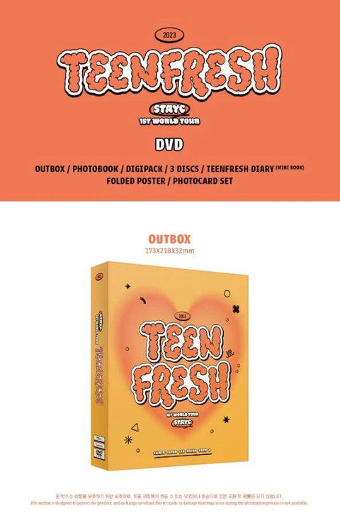 STAYC 1ST WORLD TOUR - TEENFRESH DVD - Pig Rabbit Shop Kpop store Spain