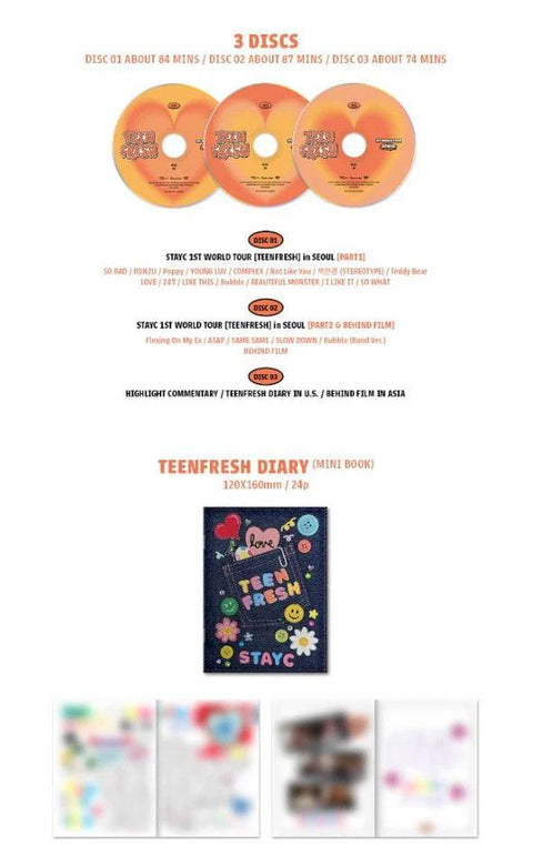 STAYC 1ST WORLD TOUR - TEENFRESH DVD - Pig Rabbit Shop Kpop store Spain