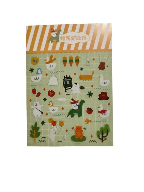 Sticker A Day At Camp - Pig Rabbit Shop Kpop store Spain