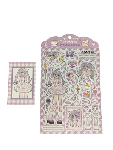 Sticker Angel (4 pieces) - Pig Rabbit Shop Kpop store Spain