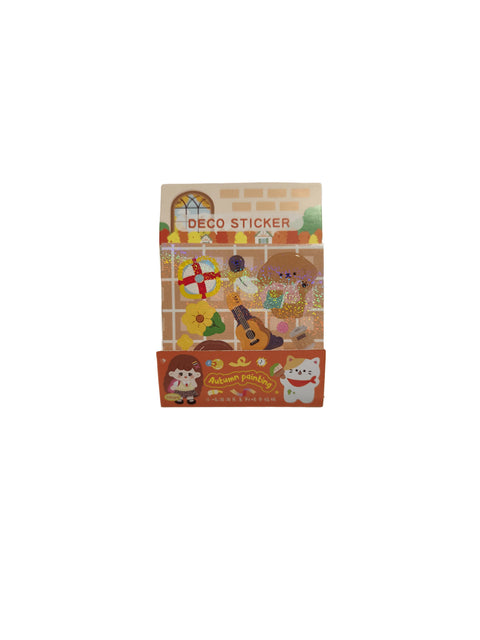 Sticker Autumn Painting (10 pieces) - Pig Rabbit Shop Kpop store Spain