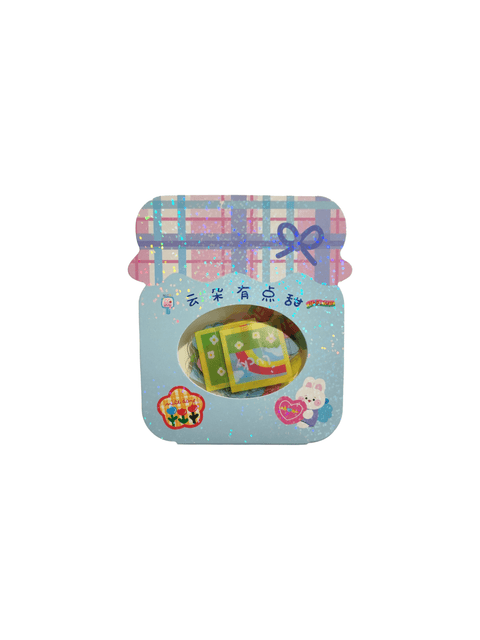 Sticker Blue Jar (20 pieces) - Pig Rabbit Shop Kpop store Spain