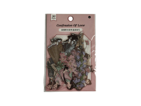 Sticker Confession Of Love (30 pieces) - Pig Rabbit Shop Kpop store Spain