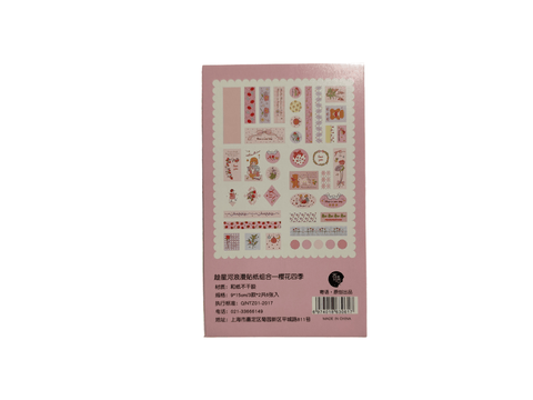 Sticker Cute Girl Pink (6 pieces) - Pig Rabbit Shop Kpop store Spain