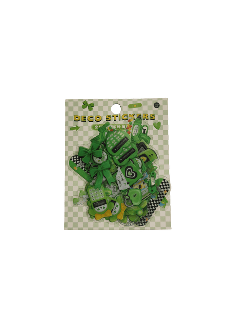 Sticker Deco Stickers Green (20 pieces) - Pig Rabbit Shop Kpop store Spain