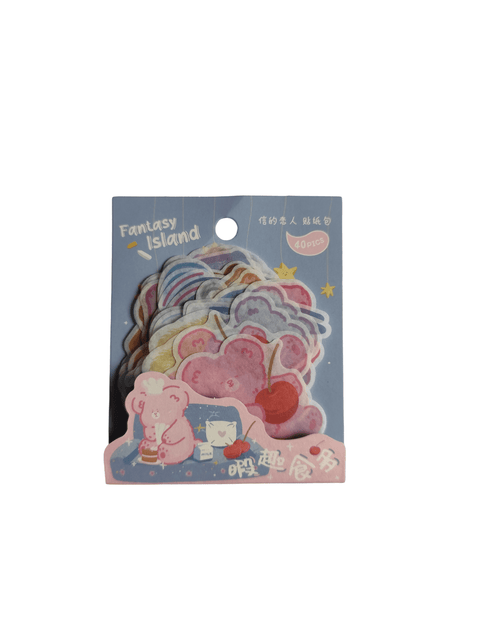 Sticker Fantasy Island Blue (40 pieces) - Pig Rabbit Shop Kpop store Spain