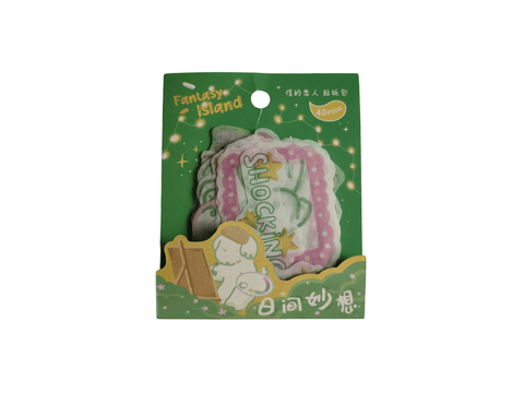 Sticker Fantasy Island Green - Pig Rabbit Shop Kpop store Spain