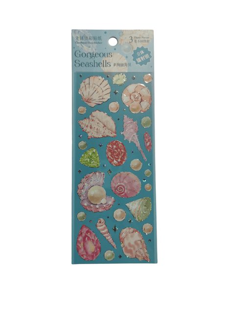 Sticker Gorgeous Seashells (3 pieces) - Pig Rabbit Shop Kpop store Spain